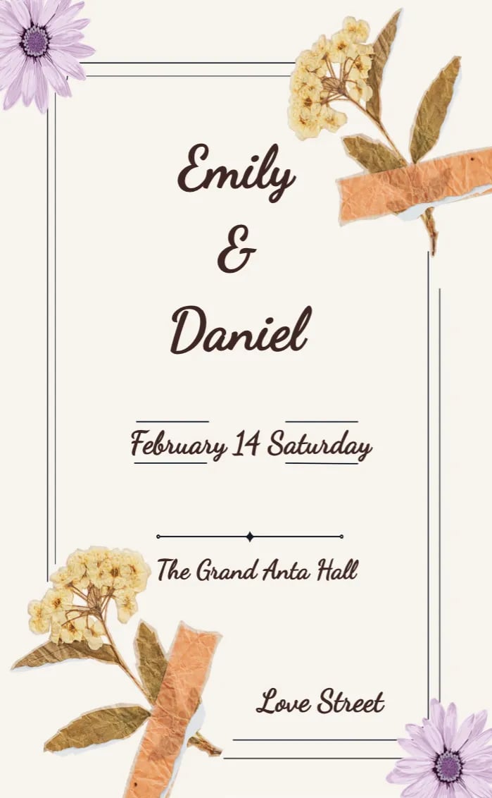 Invitation card weddingLove - wedding