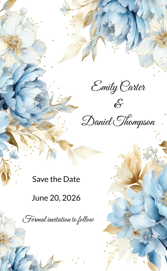 Invitation card chic wedding - wedding