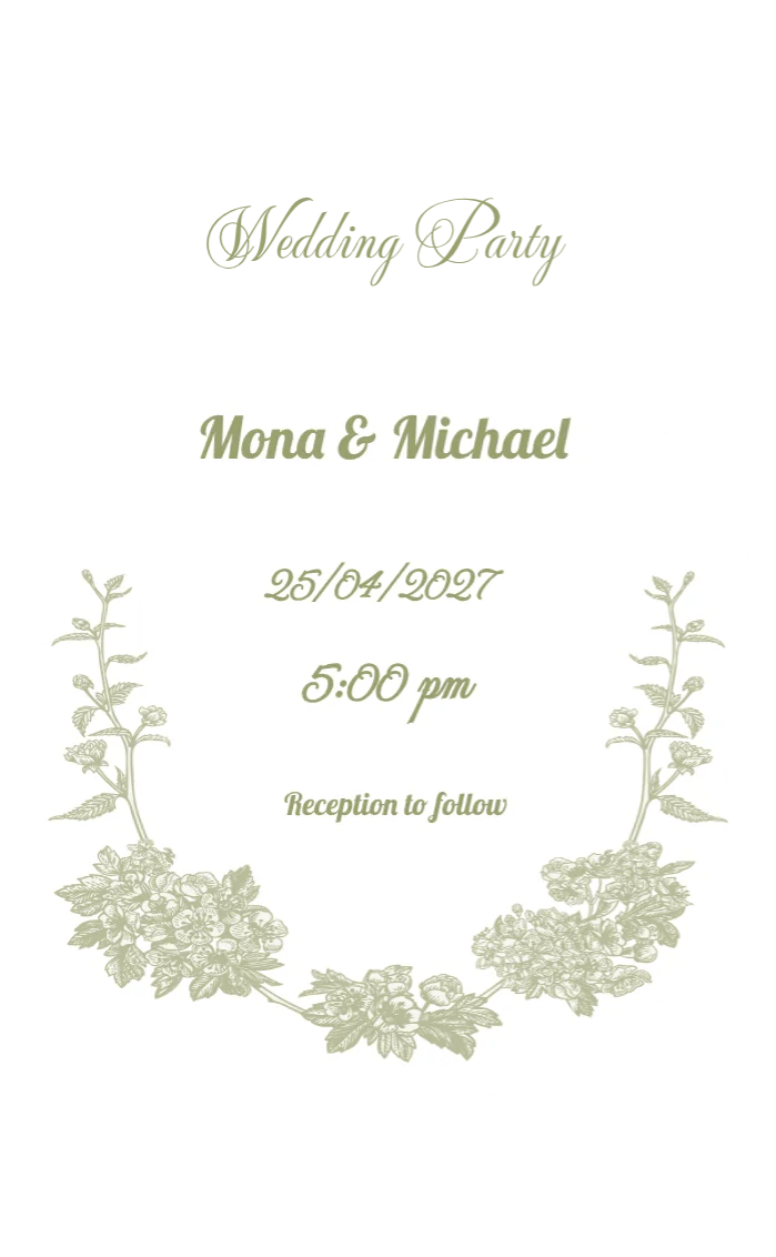 Invitation card Wedding Party - wedding