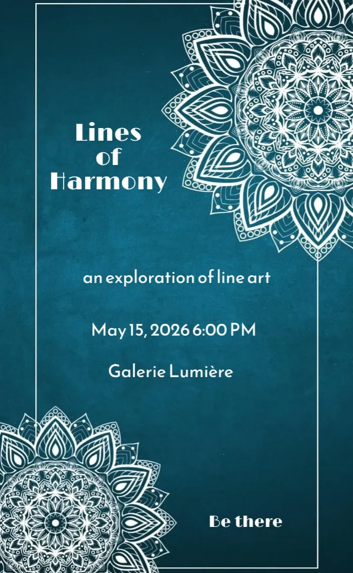 Invitation card blue white invite - official