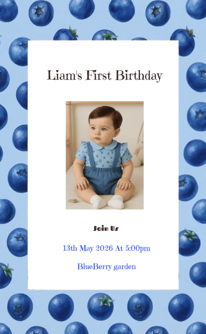 Invitation card birthday boy - birthday