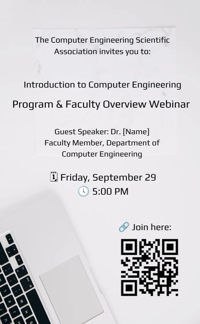 Invitation card Webinar - occasion