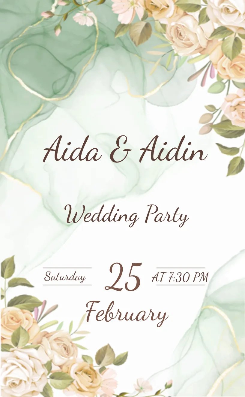 Invitation card WeddingParty - wedding